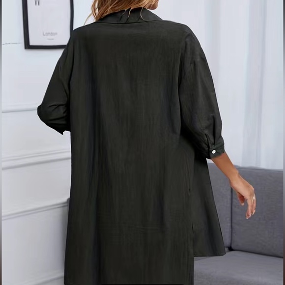 Women's Solid Casual Two-piece set Size M (6) - Picture 4 of 12